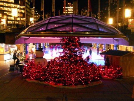 Absolutely magical outdoor skating right downtown.