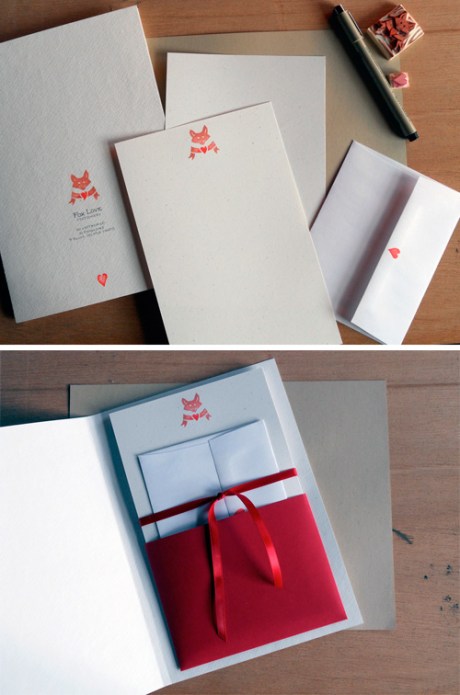 Fox Love Stationery Set