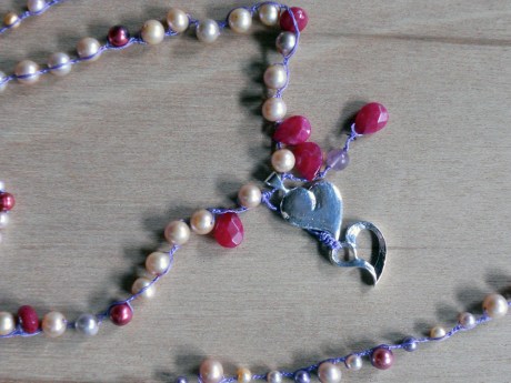 These cast silver hearts are by artisan Steven Mehle who hand fabricates gorgeous jewelry in Peggy's Cove Nova Scotia.