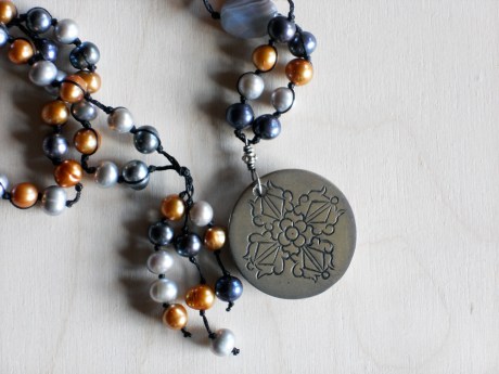 Close up of the back of the pendant.