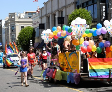 Rainbows, balloons and tons of happy people!