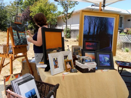 Karen Lynn Kaiser and Marshall Hugh Kaiser displayed their work together, as they do at their studio in Dragon Alley.