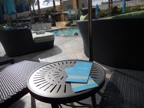 Each tower at The Signature has a lovely pool area, which are quiet at this time of year.