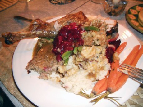 The plates piles high!