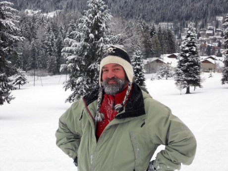 GJ's white beard, after his momentous run.