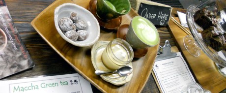 Our order being prepared. We must go again soon and try the chocolate cake!