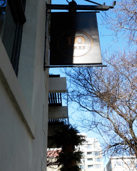 10 Acres Bistro and Pub, located at the corner of Courtney and Gordon streets, just north of the Inner Harbour, Victoria BC.