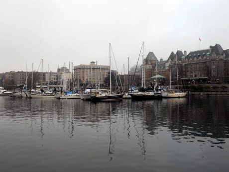 Looking back towards the Empress Hotel and my way home.