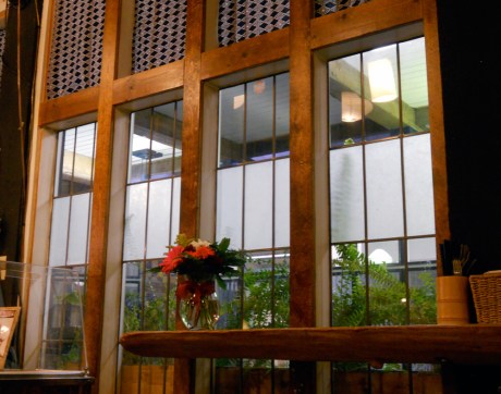 Simple decor in a beautiful space. There are only a few tables. Best to be there before noon if possible.