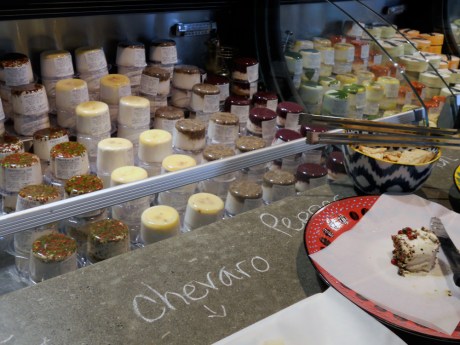 Salt Spring Island Cheese is the first shop as you enter the Market from Douglas Street. Tempting samples of their delicious cheeses are on offer daily. 
