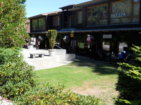 As well as the shops, there is a nice bit of green space and garden to enjoy.