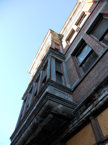 The Janion Hotel, 1891, has been derelict for decades and is now being converted into micro loft condos; Victoria BC Canada.
