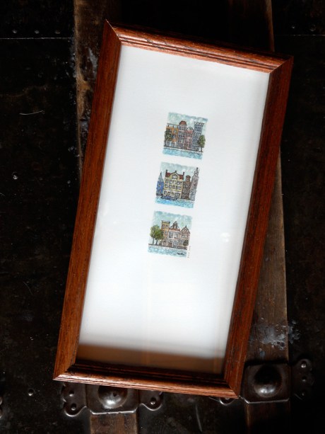 Canal Views Imagined, water colour and ink on Arches hotpress.