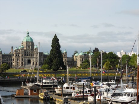 Cheery flower beds welcome all our visitors!