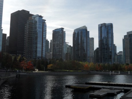 Last view of the Coal Harbour walkway as we head to our plane back to Victoria.